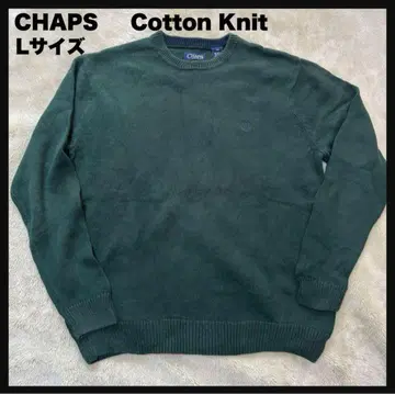 [ USED ] CHAPS Cotton Knit 원포인트 로고 L 사이즈