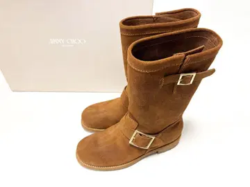 미사용 지미추 22.5cm 엔지니어 부츠 35.5 카멜