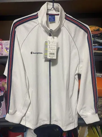 Champion 화이트 집업 저지