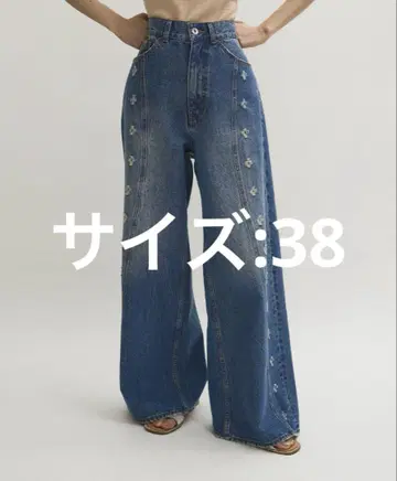 [ ADAM ET ROPE' ] 이노센스 플라워 데님