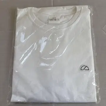 화이트 코튼 T셔츠 로고 포함