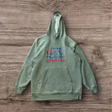 AVIREX U.S.A. 25주년 기념 후드티 자수 로고