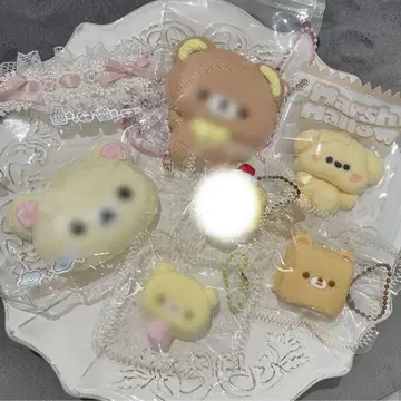 동물 곰 강아지 마쉬멜로우 스퀴즈