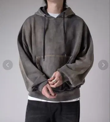 Lui's GOAT 페이드 후드 맨투맨