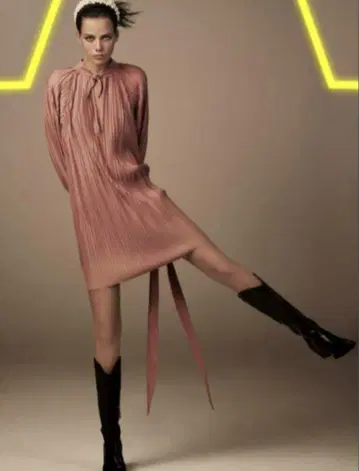 미사용 새상품 S 사이즈 자라 플리츠 원피스