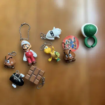 슈퍼 마리오 캐릭터 키링 8개 세트