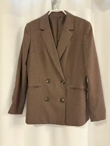THE SUIT COMPANY 간클럽 체크 더블 자켓