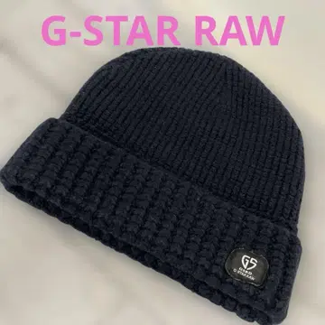 G-STAR RAW 니트 모자 비니 네이비 #C3026