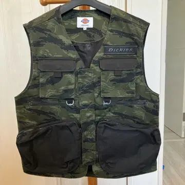 Dickies 카모플라쥬 낚시용 조끼 M 사이즈