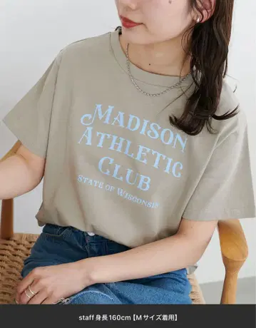 미사용 새상품 택 포함 DISCOAT MADISON 컴팩트 T셔츠