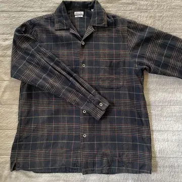 steven alan 오픈 카라 체크 셔츠 M 사이즈 일본제