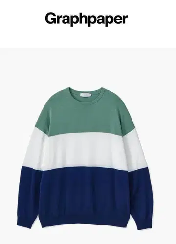 Graphpaper Suvin Tricolor Crew Neck Knit