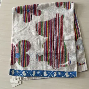 타월 미술관 무민 컬러풀 스트랩 페이스타월