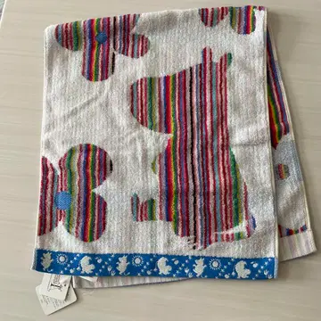 타월 미술관 무민 컬러풀 스트랩 페이스타월