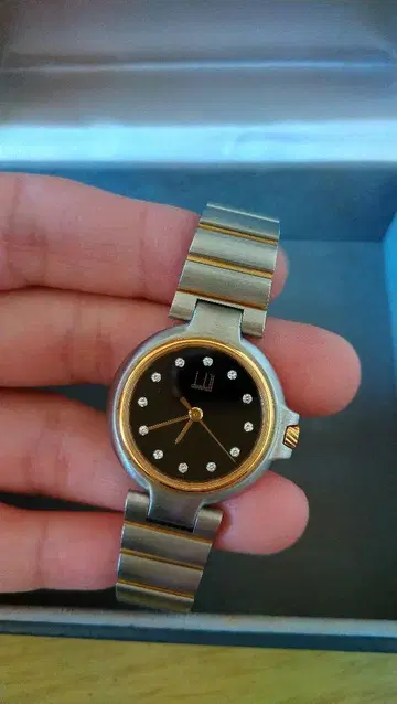 던힐 Dunhill 밀레니엄 12P 다이아 스테인리스 여성용 손목시계