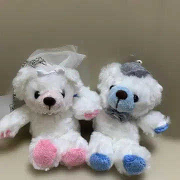 지역 한정 베어 웨딩 베어 볼체인 스트랩 결혼식