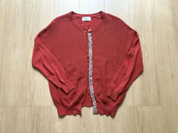 Sosotto 리버티 가디건 면린넨 빨간색