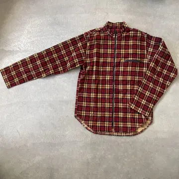 BEAMS BOY 코듀로이 간이 침대 지퍼 자켓 레드 베이지