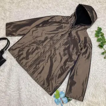새상품급 레리안 점퍼 레인보우색 후드 속기모 나일론 일본제 13 XL