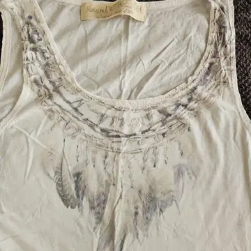goa 고아 탱크탑 화이트 x 그레이 계열 Feather