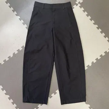 UNIQLO 저지 배럴 레그 팬츠  블랙 M