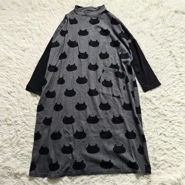 ATSUKOMATANO 아츠코마타노 와코루 고양이 나이트 룸웨어 원피스