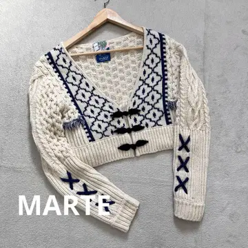 MARTE 말테 가디건 크롭 기장 숏 기장 아이보리 가을/겨울