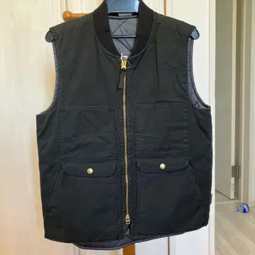 미사용품 02 DERIV WINDSTOPPER 블랙 지퍼 베스트 M