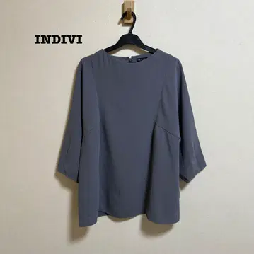 INDIVI 코나레SETUP/세탁 가능한 보틀넥 블라우스 38