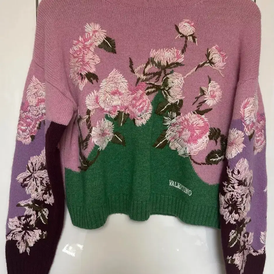 【VALENTINO】1990s Half Jip Logo S/S Knit VALENTINO】1990s Half Jip Logo S/S Knit VALENTINO】1990s Half Jip