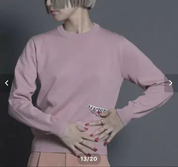 THOMAS MAGPIE 토마스 맥파이 포켓 니트 핑크
