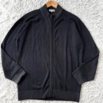 더반 심플 라이프 드라이버즈 니트 집업 울 L 블랙