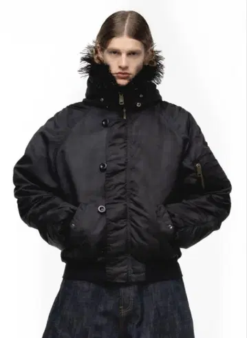 NO/FAITH STUDIOS ASTRO FUR BOMBER JACKET