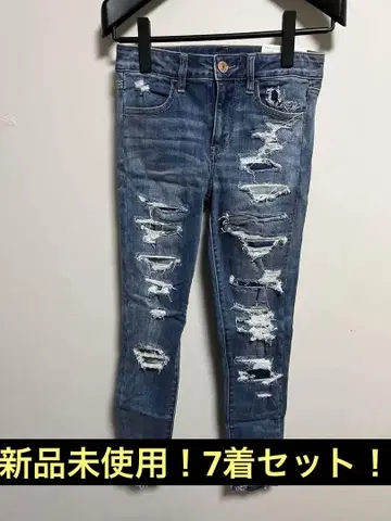 American Eagle 데미지 스키니 데님 4short 7세트