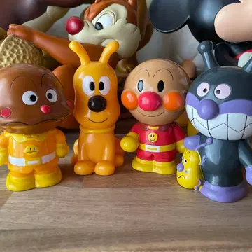 따끈따끈 피푸 호빵맨, 세균맨, 카레빵맨, 치즈 4체 세트