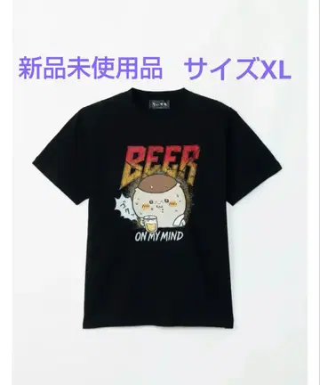 치이카와 T셔츠 음주 밤만쥬 블랙 XL