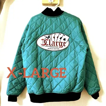 X-LARGE 엑스라지 퀼팅 자켓 블루종 카드놀이