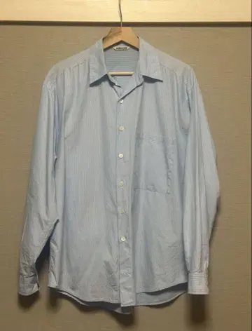 AURALEE WASHED FINX TWILL BIG SHIRTS 4