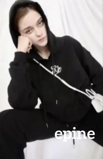 [ 미사용 ] epine 후디 파카 black