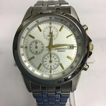 새상품급 세이코 크로노그래프 쿼츠 손목시계 10BAR 해외 모델