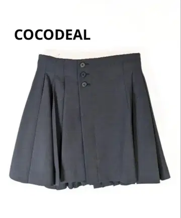 [ 새상품급 ] COCO DEAL 코코딜 사이드 플리츠 랩 미니 스커트