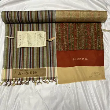 고대 에도 사라사 오시마 명주 원단