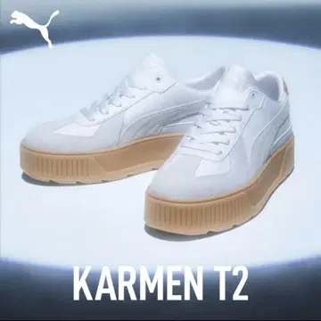 PUMA 푸마 KARMEN T2 화이트 24.0cm