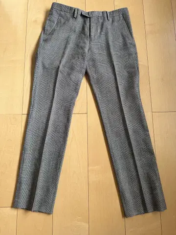 COMME CA MEN 체크 무늬 슬랙스 L