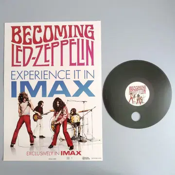 영화 레드 제플린 비커밍 포스터 레코드형 부채 IMAX