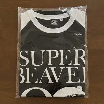 SUPER BEAVER 7부 소매 래글런 티셔츠 (소매 화이트/M)