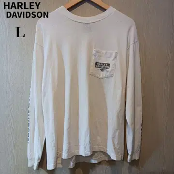 할리데이비슨 롱T셔츠 L 화이트 이글