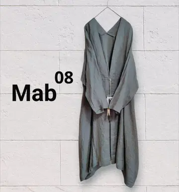 [ 새상품 ] 08Mab 린넨 샴브레이 가운 가디건 달그린