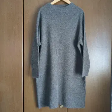 [ 새상품급 ] evameva 울 알파카 모헤어 혼방 롱 니트 / 모카