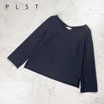 PLST 스트레치 저지 풀오버 블랙 사이즈 S*FD833